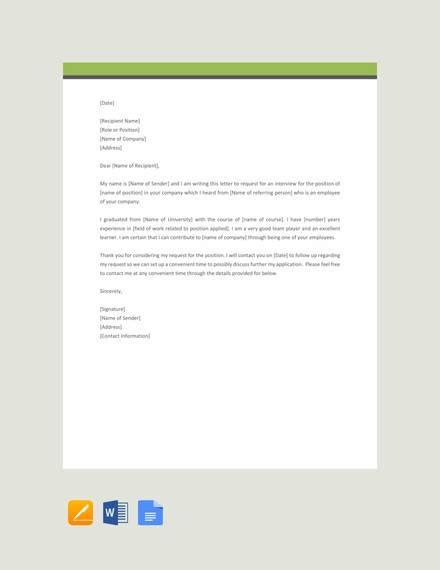 Free Sample Formal Request Letter Templates In Pdf Ms Word