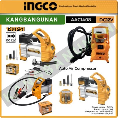 Jual Mini Air Compressor Dc V Ingco Aac Pompa Kompresor Ban