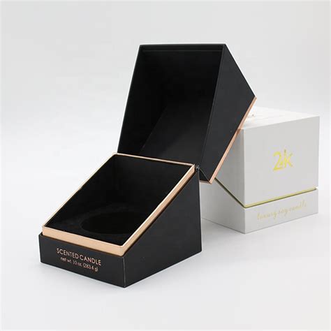 New Design Cardboard Paper Candle Packaging Boxes