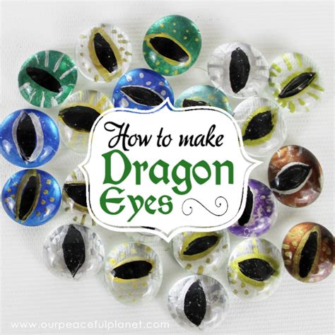 Easy Dragon Eyes Dragon Craft | Our Peaceful Planet