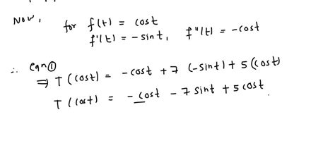 SOLVED Point Let V Be The Space Spanned By The Two Functions Cos T