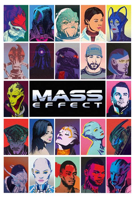 Mass Effect Pop Art Inspired Poster Etsy Canada