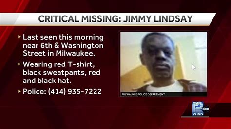 Milwaukee Police Searching For Critically Missing 53 Year Old Man Youtube