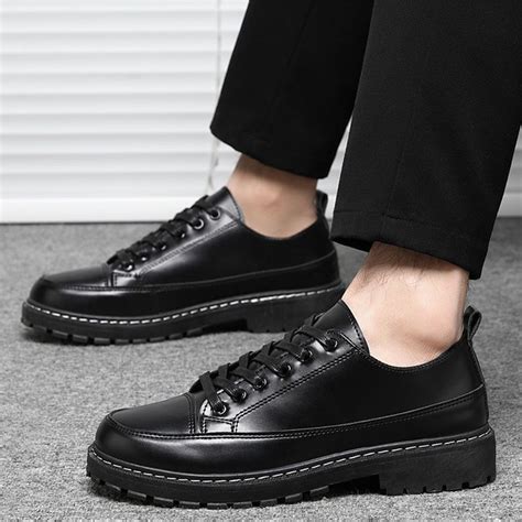 Jual Sepatu Carlos Docmart Full Black Sepatu Casual Pria Low Boot Bahan