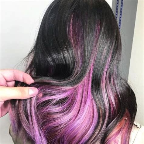 50 Colorful Peekaboo Highlights My New Hairstyles Peekaboo Hair