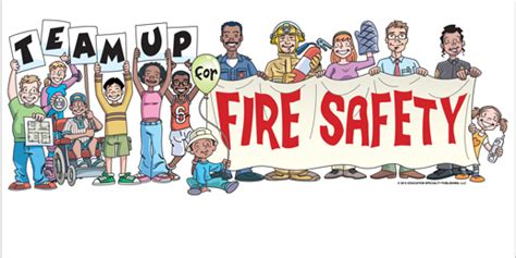 "Team Up for Fire Safety" Banner