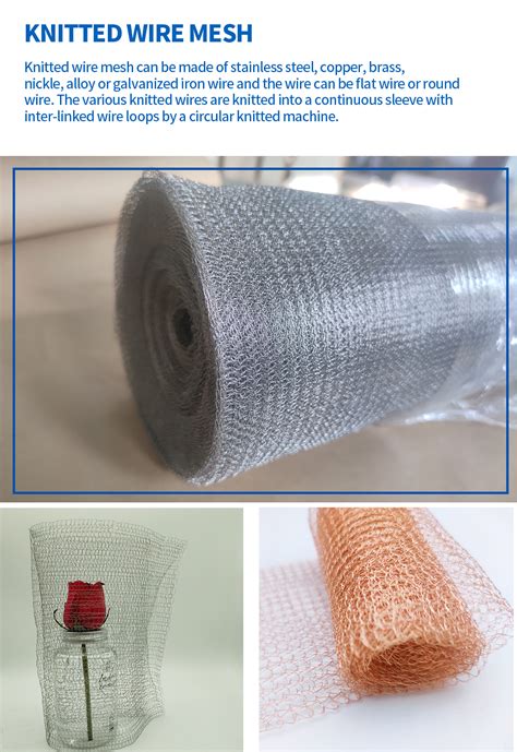 China Stainless Steel Cooper Knitted Wire Mesh Filter Manufacturer And