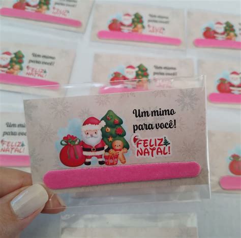 Mini Lixa De Unha Natal Mimo Para Clientes Brinde Elo