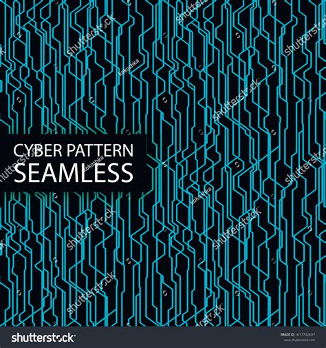 Seamless Cyber Pattern Circuit Board Texture Stock Vector (Royalty Free ...