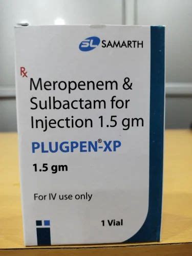 Plugpen Xp Meropenem Sulbactam Injection At Rs Vial Meropenem