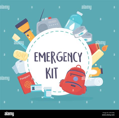 Essential Emergency Kit Stock Vector Image And Art Alamy