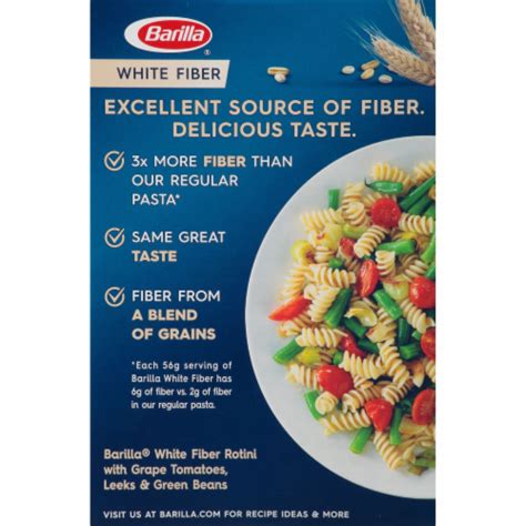 Barilla White Fiber Rotini Pasta 12 Oz Ralphs