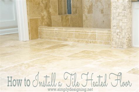 Master Bathroom Remodel: Part 7 { How to Install Radiant Heated Tile ...