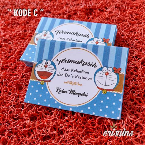 Kartu Ucapan Terima Kasih Souvenir Pernikahan 4