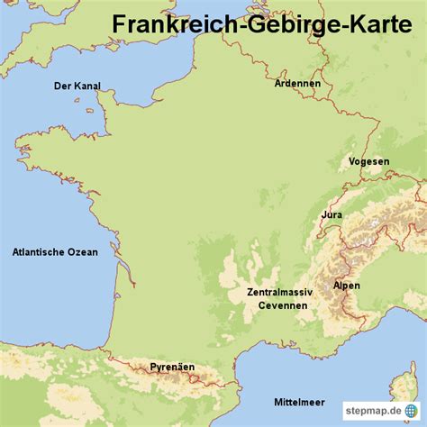 Frankreich Karte von SpiABenE04 - Landkarte für Frankreich