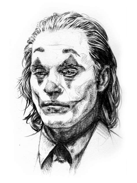 Joker (Joaquin Phoenix 2020) portrait sketch by Kreg Franco | Joker art ...