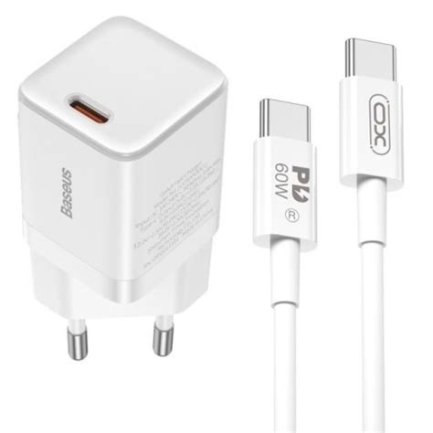 Szybka Adowarka Kostka Baseus Usb C W Kabel Usb C Szybkie