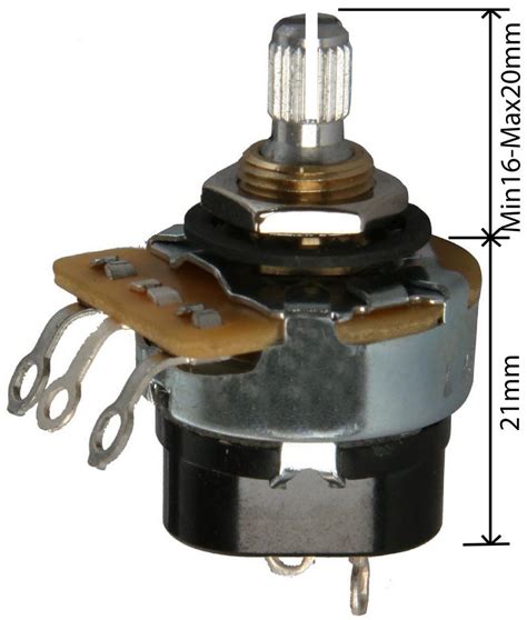 Cts Potentiometers With Push/Pull, Guitar Volume Pots | Wagner Online ...