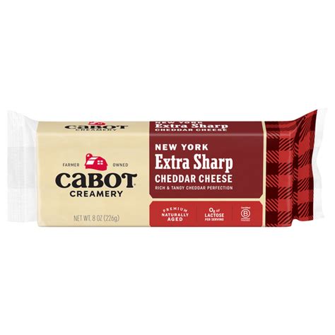 Save On Cabot Aged New York Extra Sharp White Cheddar Cheese Block