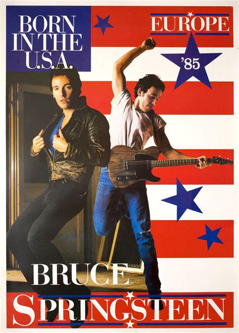 Bruce Springsteen: Born in the USA, Europe 85 Original 1985 U.S. A1 ...