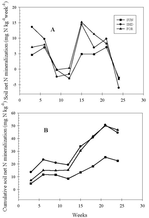 A Instantaneous Field Rates Of Net N Mineralization And B