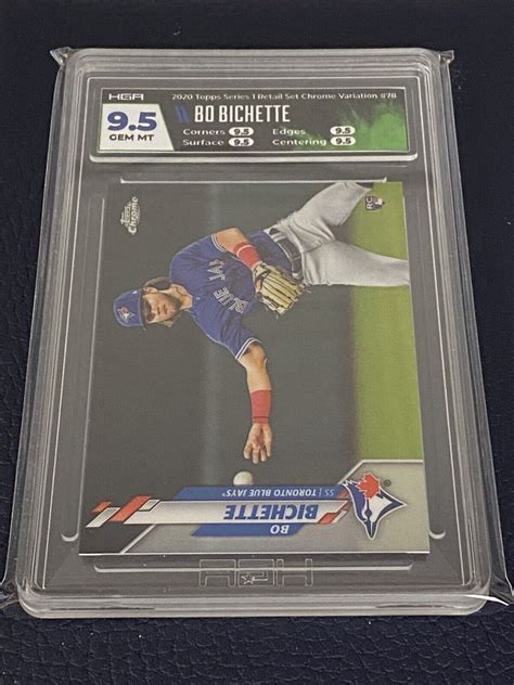 Topps Complete Sets Chrome Rookie Bo Bichette Rc Hga Gem Blue