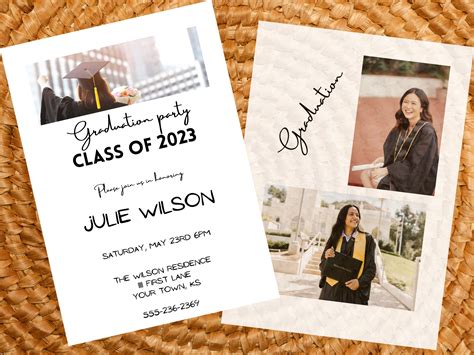 Graduation Invite, Graduation Party, Grad Announcement, College ...