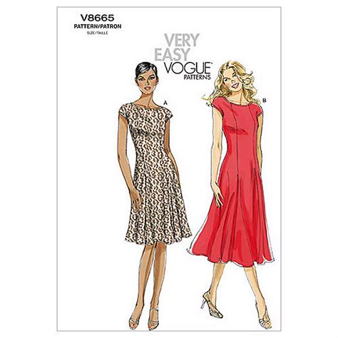 Vogue Very Easy Womens Dress Sewing Pattern 8665 At John Lewis