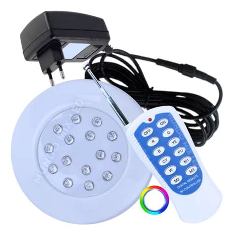 Kit Refletor Led Rgb W Piscinas Completo Ilumina M Frete Gr Tis