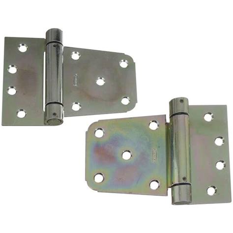 National Hardware 3 1 2 In Zinc Plated Heavy Duty Auto Close Gate Hinge Set V279 3 1 2 Hy Gt