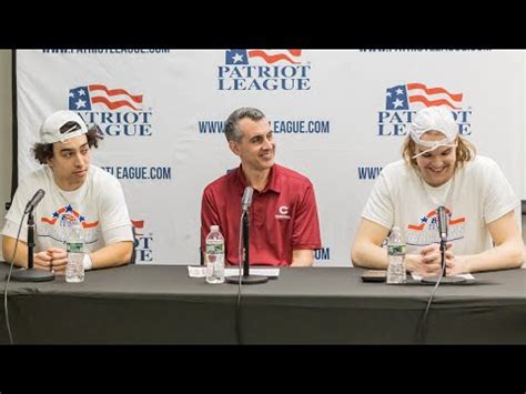 Colgate Men S Basketball Postgame Press Conference Patriot