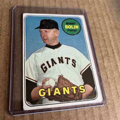 Topps Bobby Bolin San Francisco Giants Vintage Baseball Card