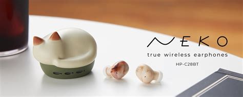 「ねこ、かわいい」がイヤホンに 猫をモチーフにした完全ワイヤレスイヤホン 「neko True Wireless Earphones Hp