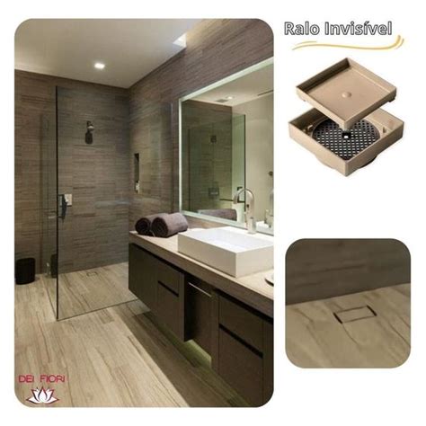 Ralo Oculto 10x10 Seca Piso Porcelanato Inteligente Ralo Invisível