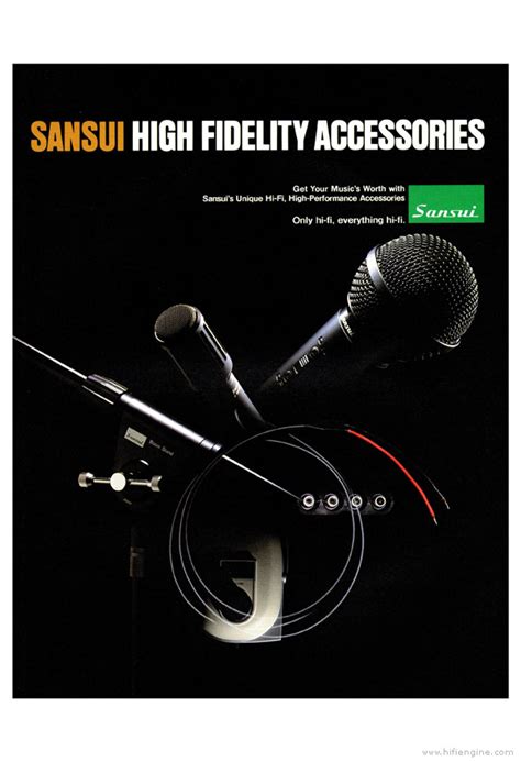 Sansui High Fidelity Accessories Product Brochure | HiFi Engine