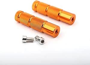 Amazon Minho Orange Cnc Universal Motorcycle Bicycle Foot Pegs M