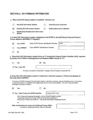 Fillable Online Privacy Impact Assessment Pia For The Distribution