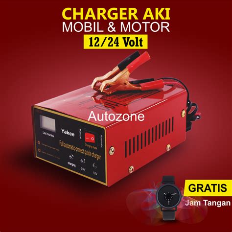 Jual Charger Aki Otomatis Accu Kering Dan Basah Alat Cas Aki Mobil Dan