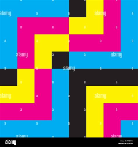 Cyan Magenta Yellow Black Color Pallete Corner Game Designer