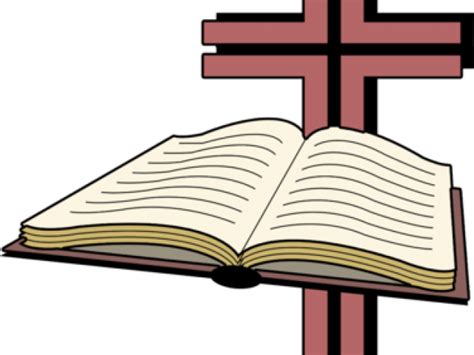 Bible With Cross Clip Art Library Download - Bible And Cross Clipart ...