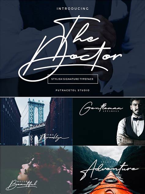 The Doctor Signature Font Creative Fonts Graphic Design Blog