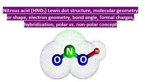 HNO2 Lewis structure, molecular geometry, hybridization, polar or ...