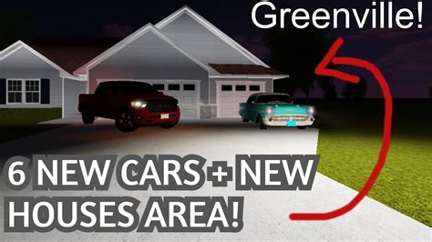 6 NEW CARS IN GREENVILLE + NEW HOUSES AREA!!! (Roblox) - YouTube