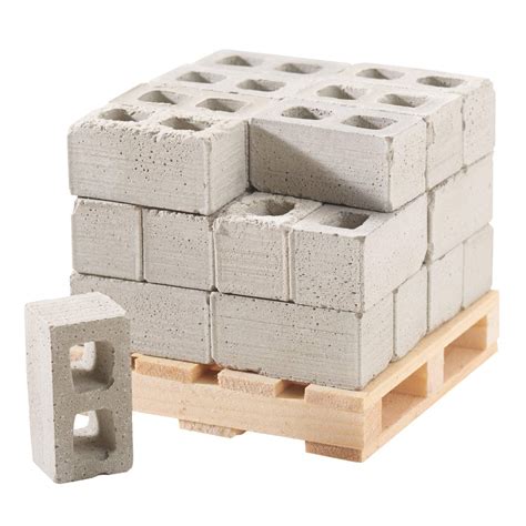 Mini Materials 1 12 Scale Pallet Of Construct A Block Concrete Blocks