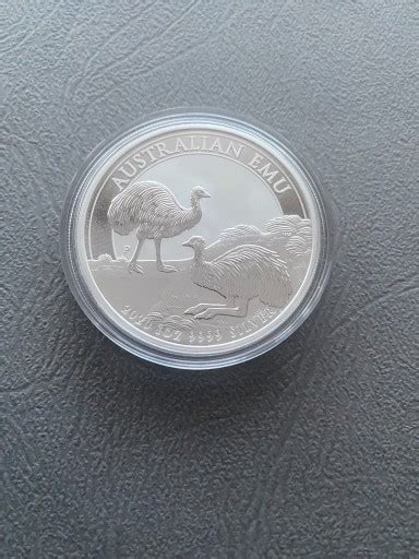 Srebrna moneta Australijski Emu 1 oz 2020 Kraków Ogłoszenie na