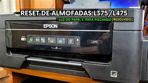 Como Redefinir O Contador De Almofadas Da Epson L L