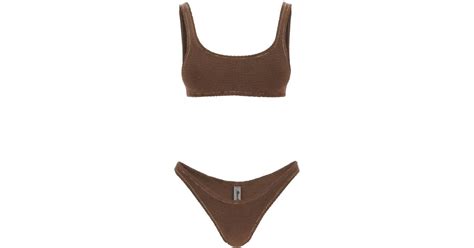 Reina Olga Ginny Bikini Set In Brown Lyst