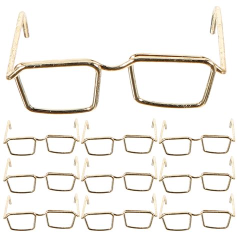 Doll Dress Up Glasses Frame No Lens For Miniature Eyeglasses Accessories Frames Steel 30 Pcs