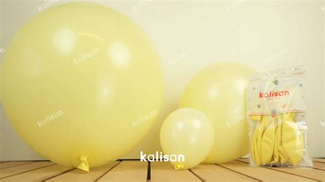 Sar Renk Mini Makaron Balonlar Kalisan Balon