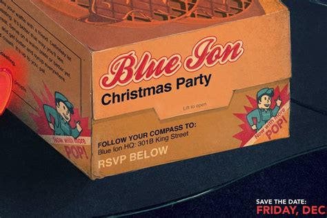 Stranger Things party invite - Blue Ion